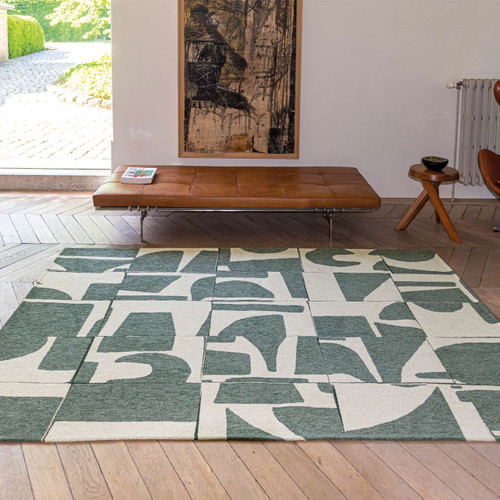 Papercut Sea Spray Khaki Grey 9361 Indoor Outdoor Washable Eco Rug