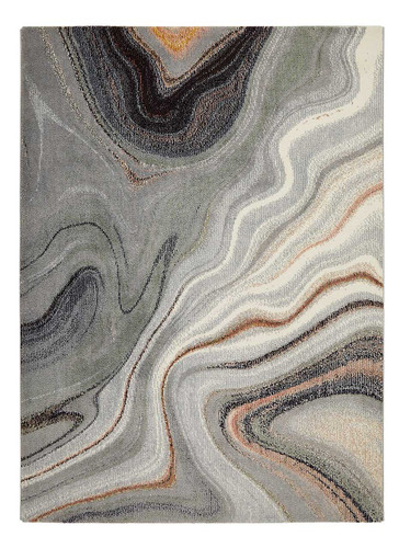 Amara Soft Stylish Abstract Rug Sage Grey 