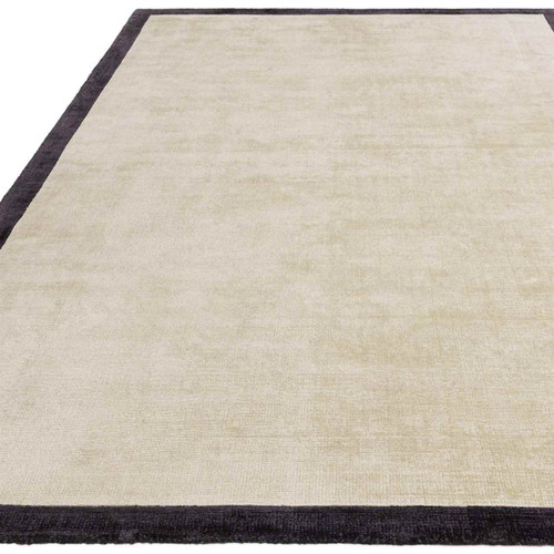 Blade Border Handwoven Rug Putty Charcoal 10