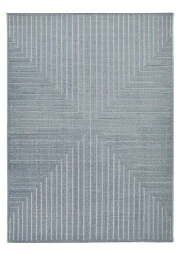 Maze Thin Soft Blue Plain Rug MAZ104