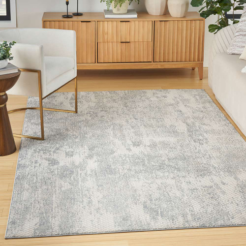 Exhale Abstract Modern Rug EXL01 Light Grey