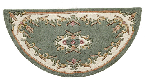 Royal Aubusson Rug Green Circle