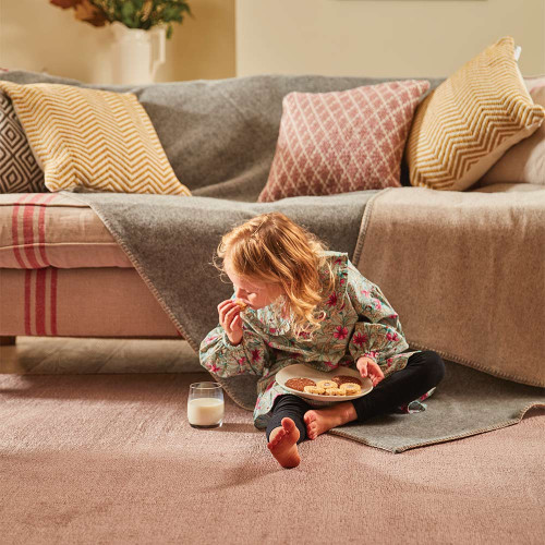 Origins Reef Blush Plain Textures Rug Circle