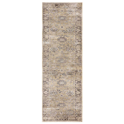 Jasper JA06 Gold Silky Traditional Fringe Rug