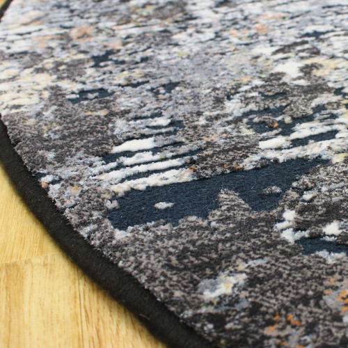Canyon Rugs Charcoal Peach Mint 52023 3535 Circle