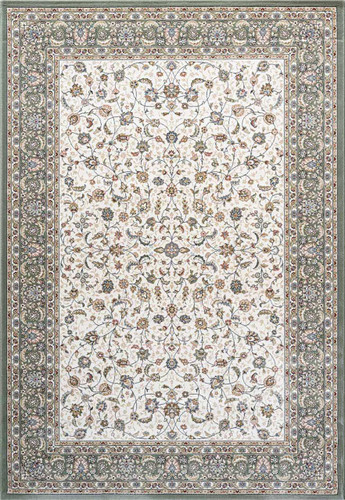 Da Vinci Classic Border Rug Cream Green 6444