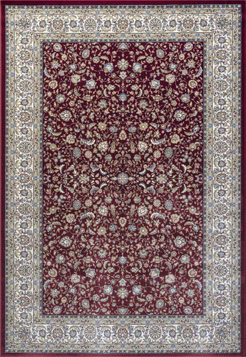 Da Vinci Classic Border Rug Red Cream 1414
