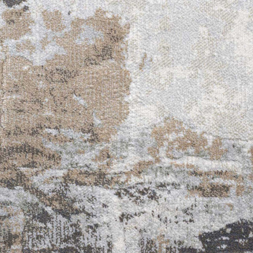 Mayumi Viscose Abstract Rug Grey 