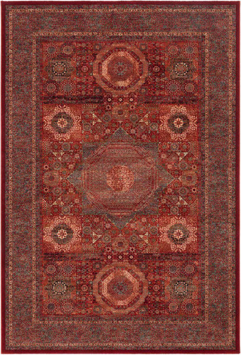 Kashqai Red Traditional Wool Rug 4321