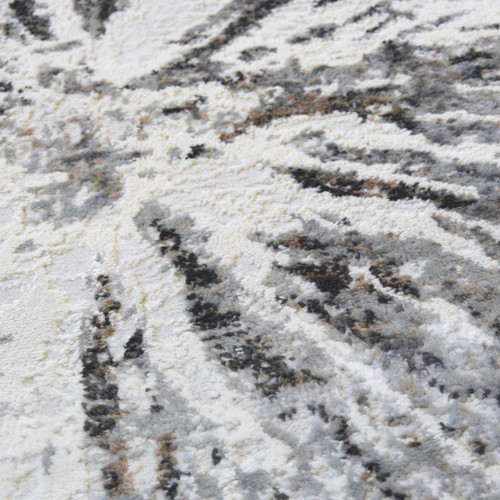 Abstract Burst Grey Shatter Rug