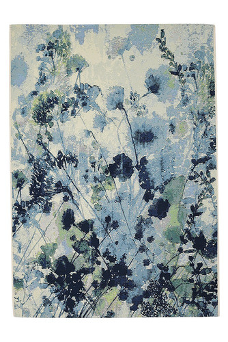 Tropicana Watercolour Blue Garden Rug
