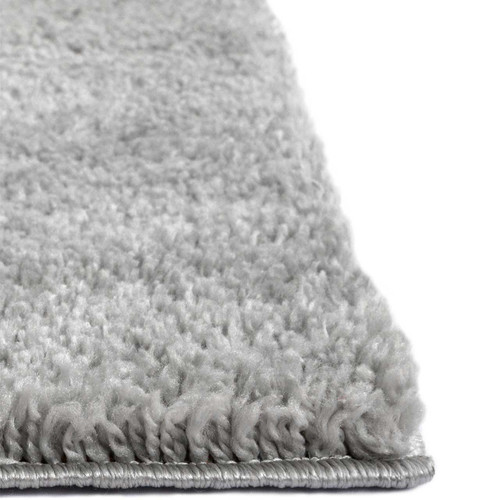 Snug Super Soft Shaggy Rug Plain Grey