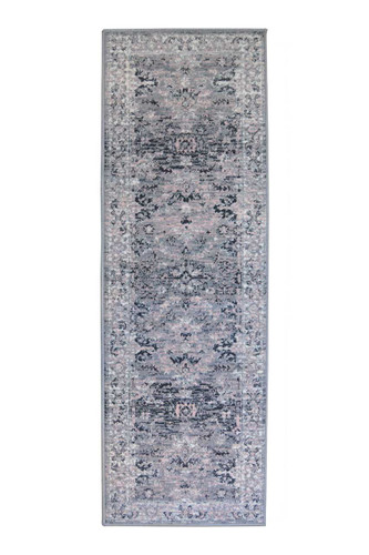 Maestro New Traditional Grey Pink Rug