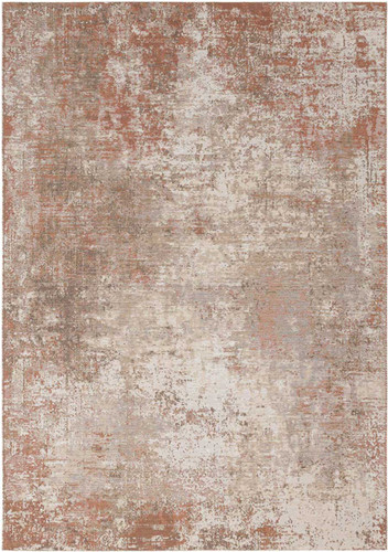 Ziba Modern Burnt Terracotta Wool Rug