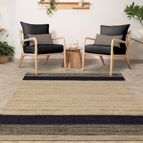 Cedar Natural Charcoal Rug