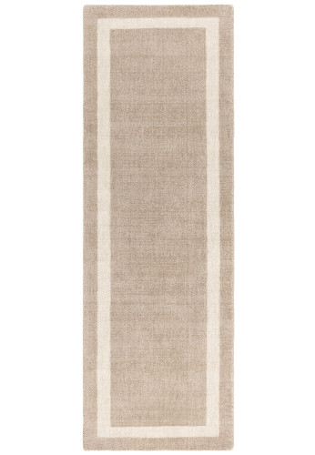 Albi Sand Pure Wool Plain Rug Runner