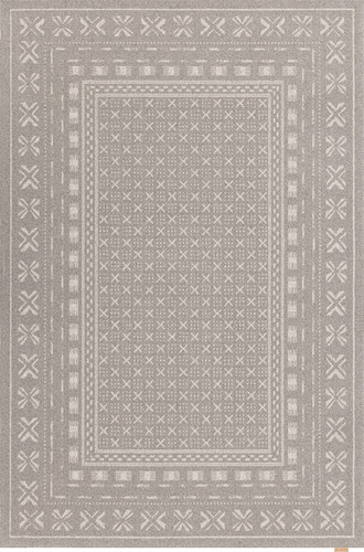 V&A Noble Blockprint Grey Traditional Rug