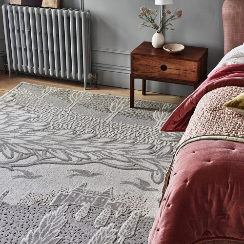 V&A Noble Hillcrest Grey Modern Rug