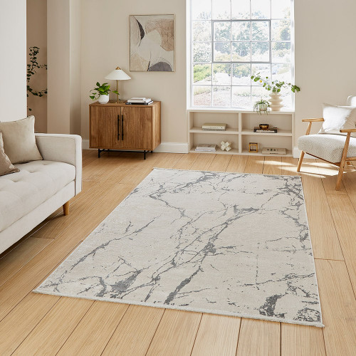 Mirage Grey Modern Abstract Rug