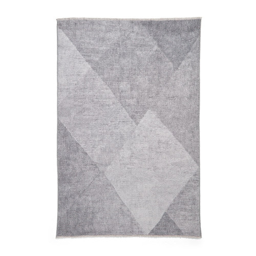 Whisper Grey Modern Washable Rug Runner