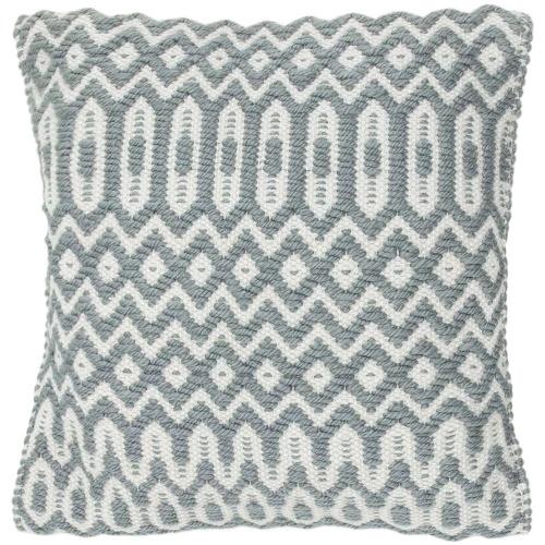 Halsey Geometric Cushion Duck Egg