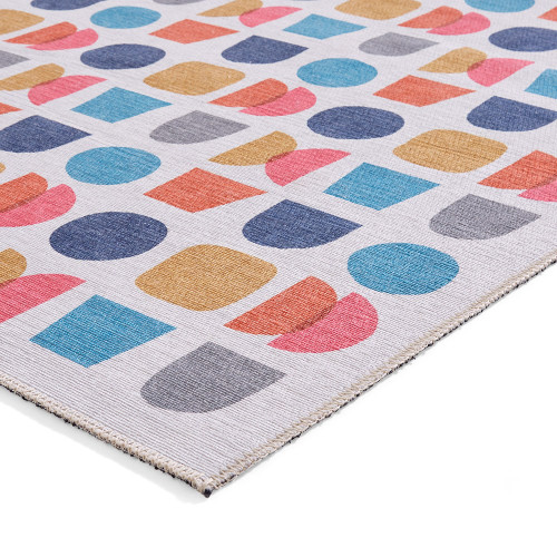 Catherine Lansfield Connect Geometric Multi Modern Rug Runner