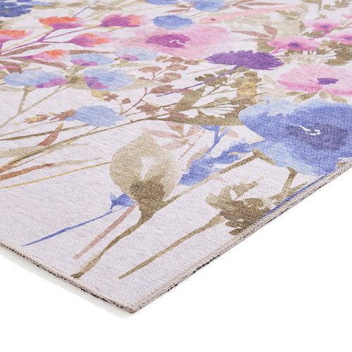 Catherine Lansfield Country Floral Purple Rug Runner