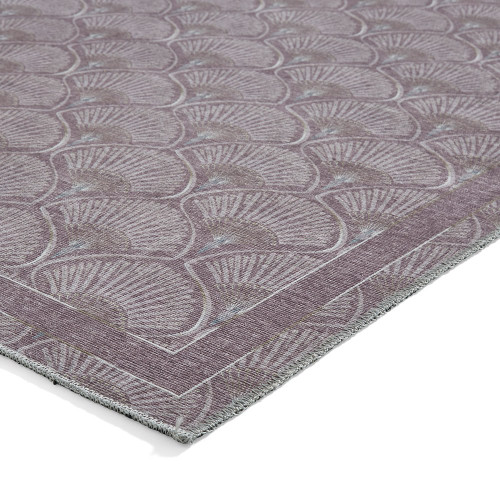 Catherine Lansfield Deco Peacock Washable Lilac Rug Runner