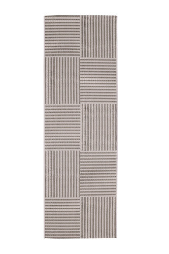 County Multi Stripe Natural Rug Runner silo
