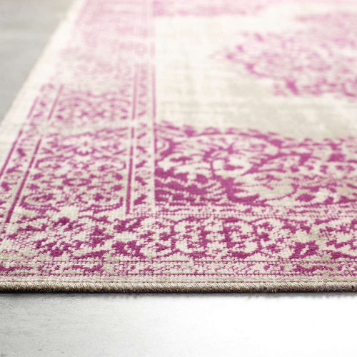 Origins Saville Grey Raspberry Heritage Rug Runner