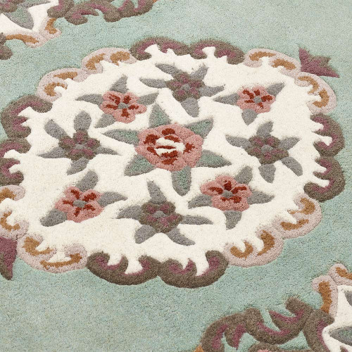 Origins Shensi Green Aubusson Rug Runner