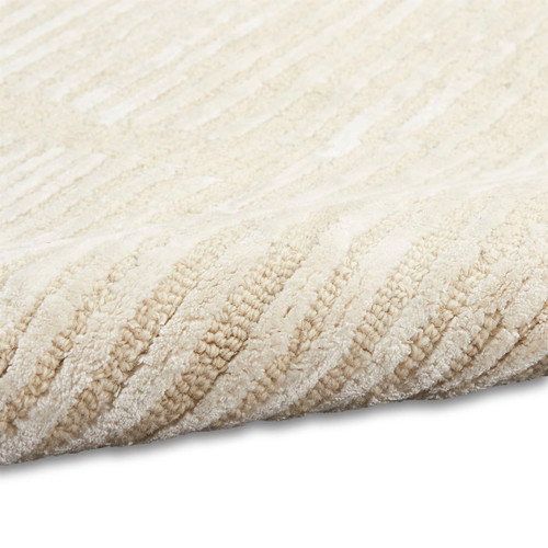 Calvin Klein Linear Stylish Ivory Rug Runner