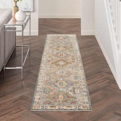 Sahar Distressed Vintage Blue Rug SHR01 Runner