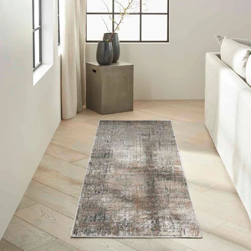 Calvin Klein Irradiant Black Ivory Rug Runner