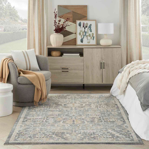 Lynx LNX02 Navy Multicolour Thin Classic Rug Runner