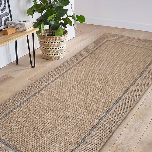 Summer Border Latte Garden Rug Runner