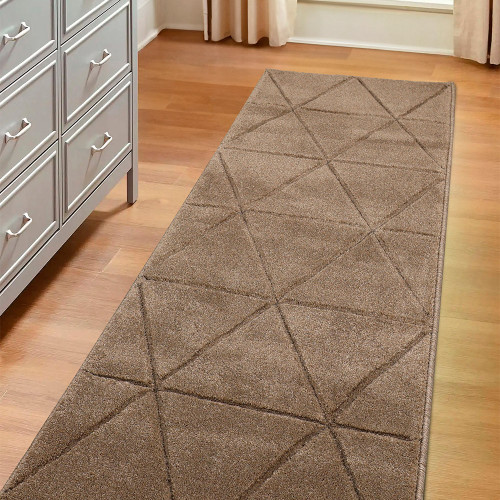 Newport Capleton Natural Plain Rug Runner