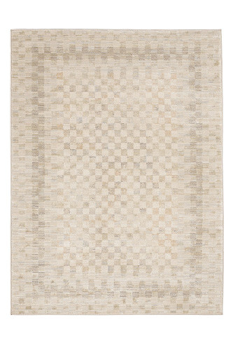 Noah Chequer Natural Beige Rug