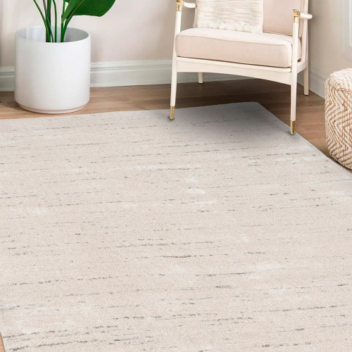 Pure Semi Plain Natural Beige Rug