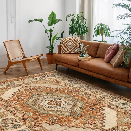 New Nomad Traditional Terracotta Rug