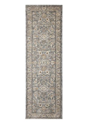 Raja Traditional Grey Rug Runner