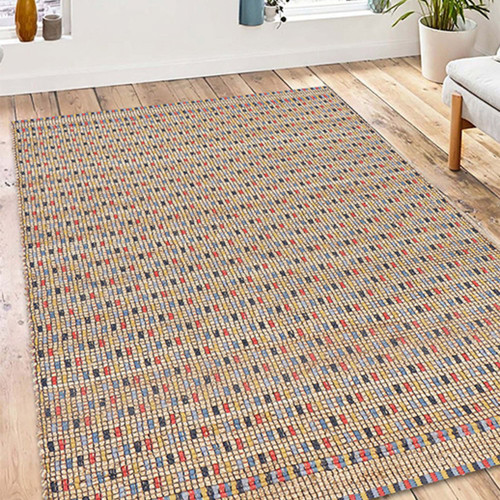Lagos Checkerboard Handwoven Multi Rug