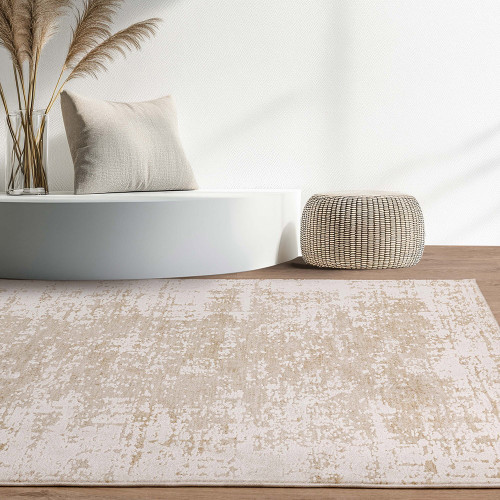 Anders AN04 Abstract Beige Rug room
