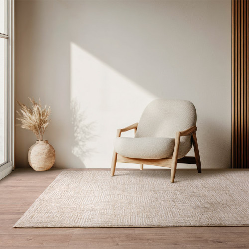 Laurent LA06 Boho Geometric Beige Rug