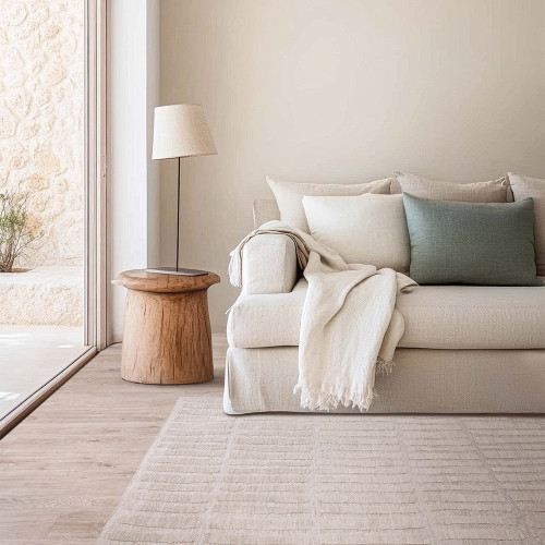 Laurent LA08 Boho Abstract Beige Rug