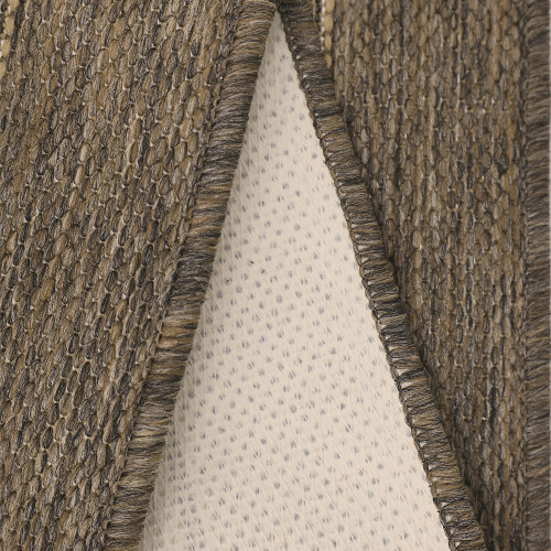 Flatweave Gel Border Natural Rug Runner