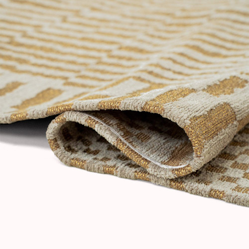 Structures Berber Erg Yellow 9648 Indoor Outdoor Washable Eco Rug