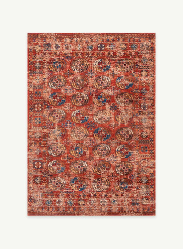 Kasak Aksou Red 9841 Indoor Outdoor Washable Eco Rug