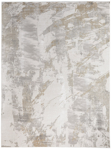 Skyline SK102 Abstract Ivory Grey Rug by Concept Looms