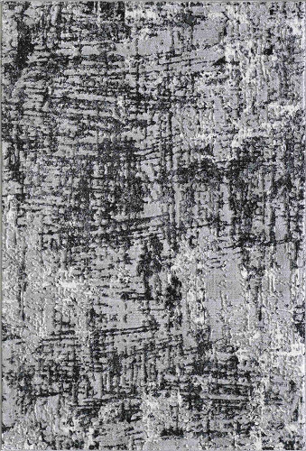 modern abstract lines black rug portrait